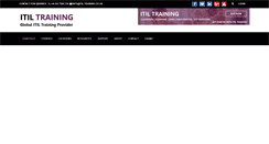 Desktop Screenshot of itil-training.co.uk